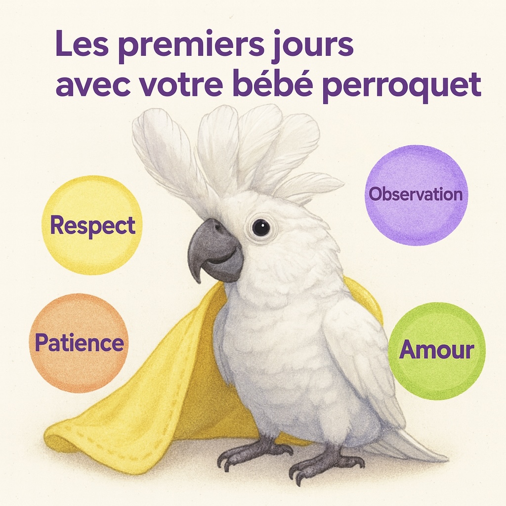 Les premiers jours avec votre bébé perroquet